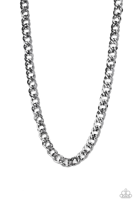 Paparazzi Undefeated Black Men's Long Necklace