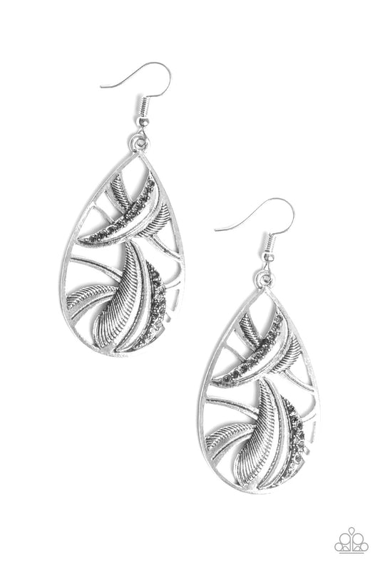 Paparazzi Underestimated Silver Fishhook Earrings