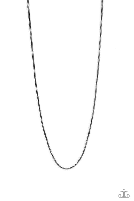 Paparazzi Underground Black Men's Long Necklace