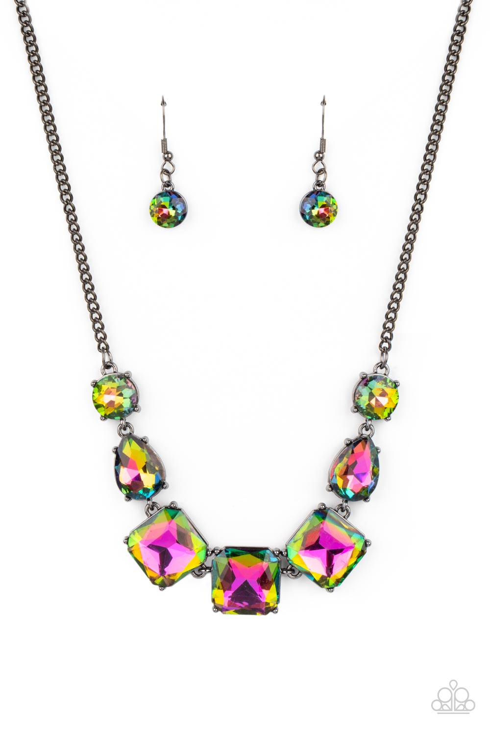 Paparazzi Unfiltered Confidence Multi Short Necklace - Life Of The Party Exclusive August 2021
