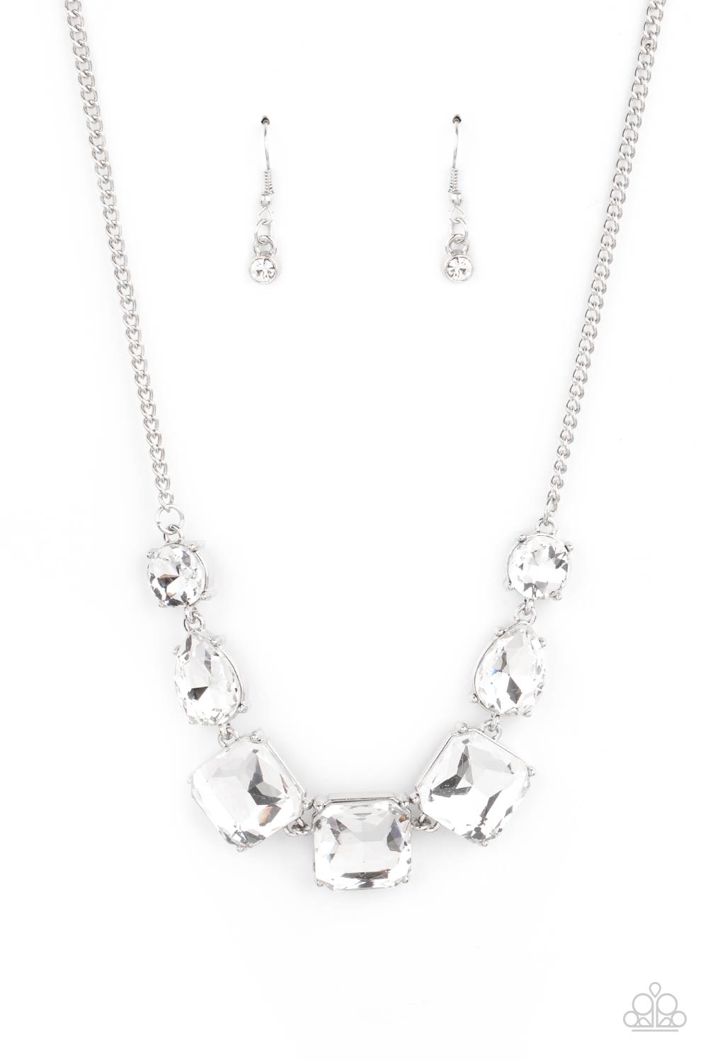 Paparazzi Unfiltered Confidence White Short Necklace