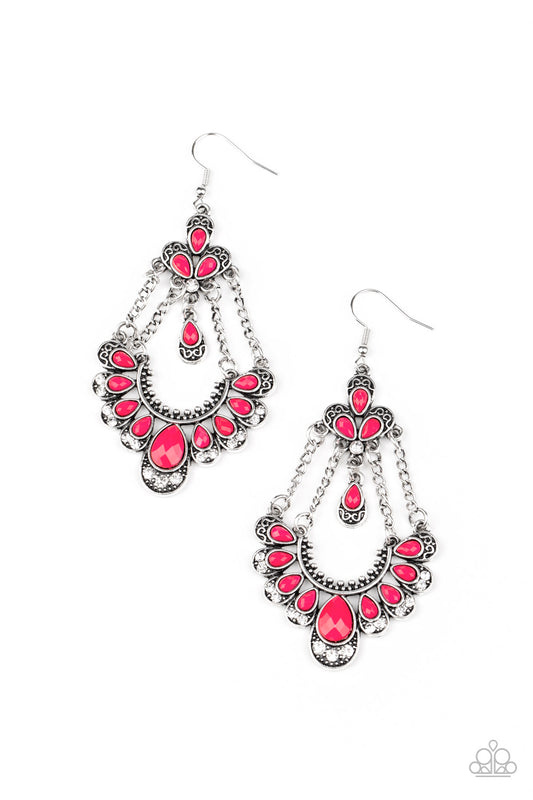 Paparazzi Unique Chic Pink Fishhook Earrings