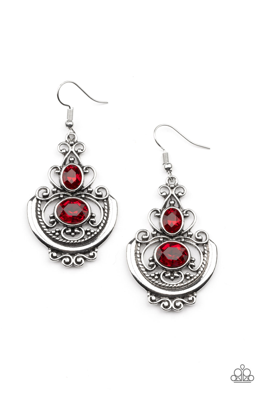 Paparazzi Unlimited Vacation Red Fishhook Earrings