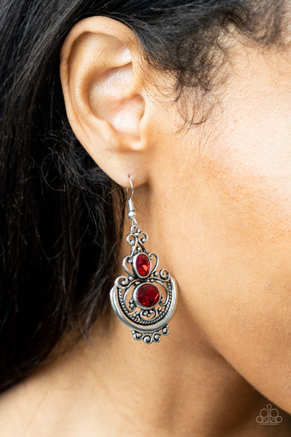 Paparazzi Unlimited Vacation Red Fishhook Earrings