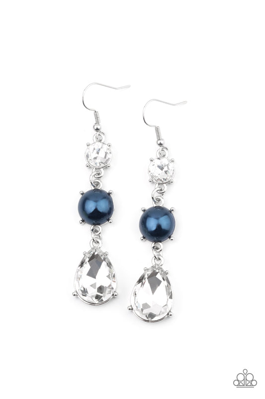 Paparazzi Unpredictable Shimmer Blue Fishhook Earrings - P5RE-BLXX-211XX