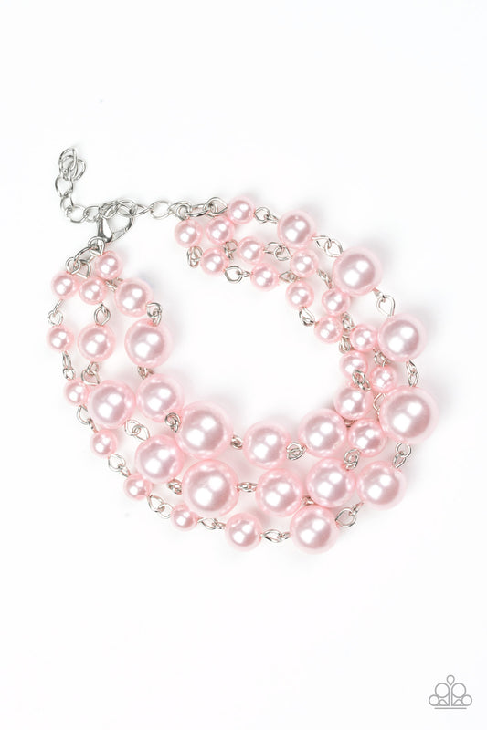 Paparazzi Until The End Of Timeless Pink Clasp Bracelet