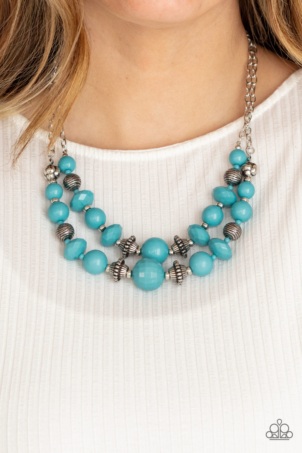 Paparazzi Upscale Chic Blue Short Necklace - P2ST-BLXX-137XX