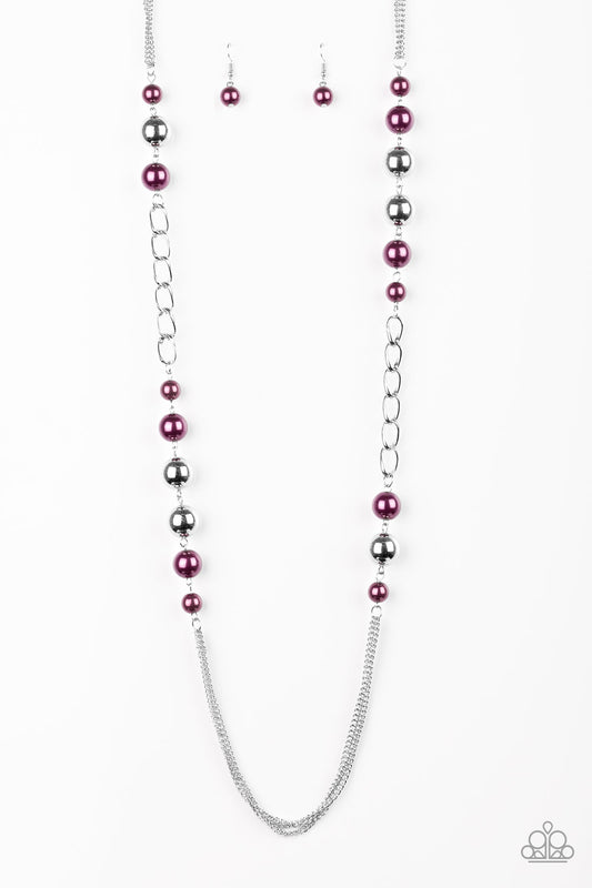 Paparazzi Uptown Talker Purple Long Necklace