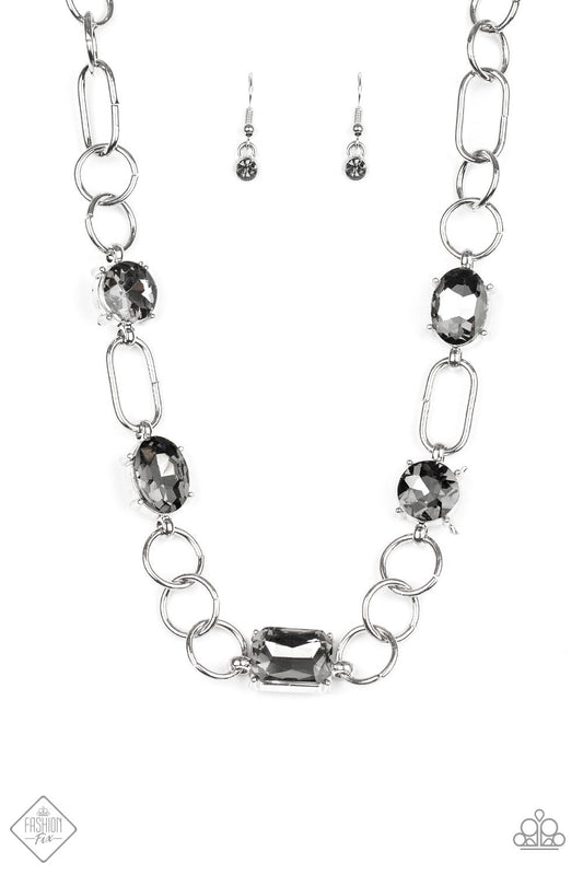 Paparazzi Urban District Silver Short Necklace - Fashion Fix Magnificent Musings January 2020