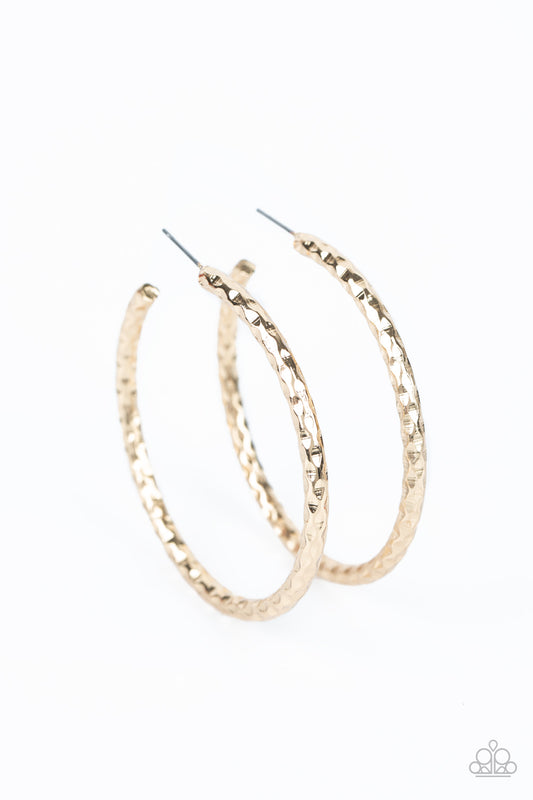 Paparazzi Urban Upgrade Gold Post Hoop Earrings