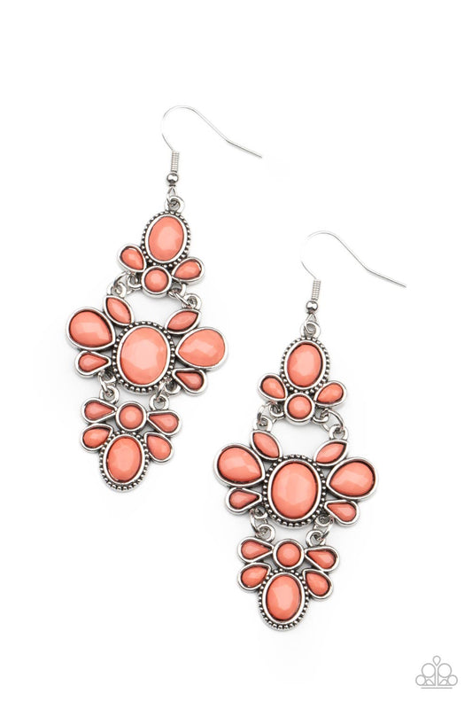 Paparazzi VACAY The Premises Orange Fishhook Earrings