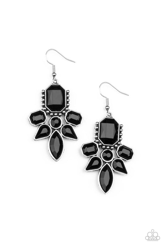 Paparazzi Vacay Vixen Black Fishhook Earrings