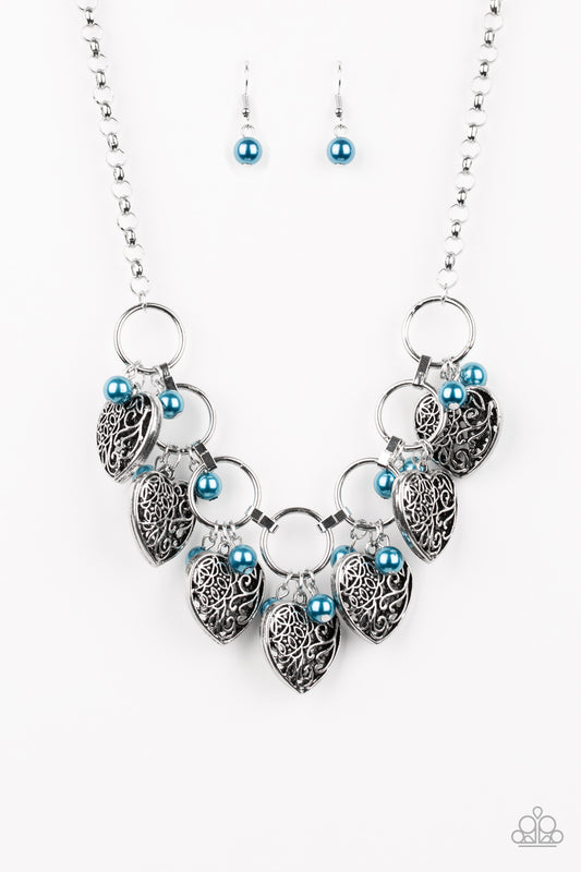 Paparazzi Very Valentine Blue Short Necklace