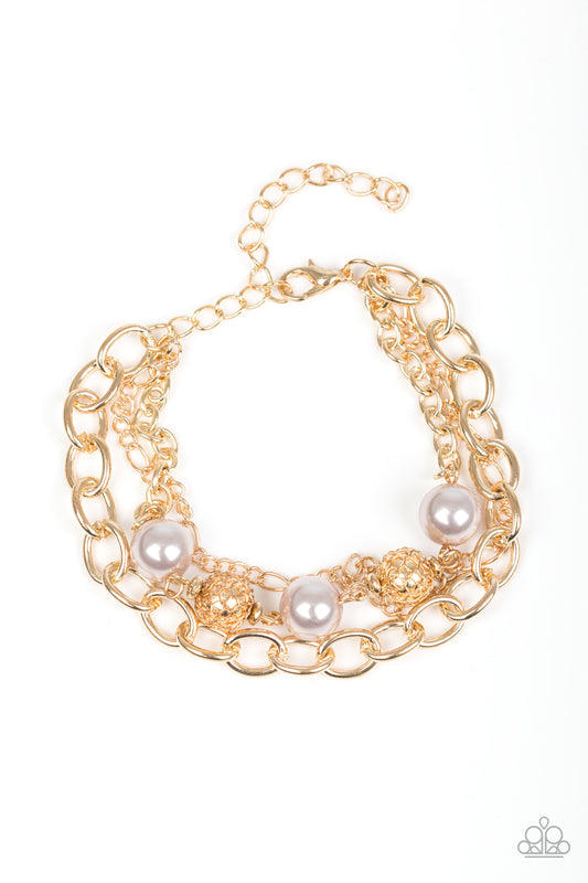 Paparazzi Vintage Variety Gold Clasp Bracelet