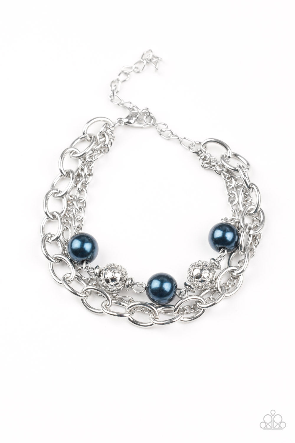 Paparazzi Vintage Variety Blue Clasp Bracelet