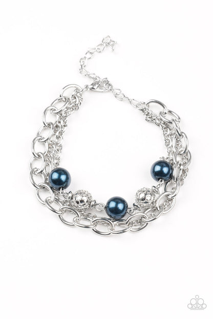 Paparazzi Vintage Variety Blue Clasp Bracelet