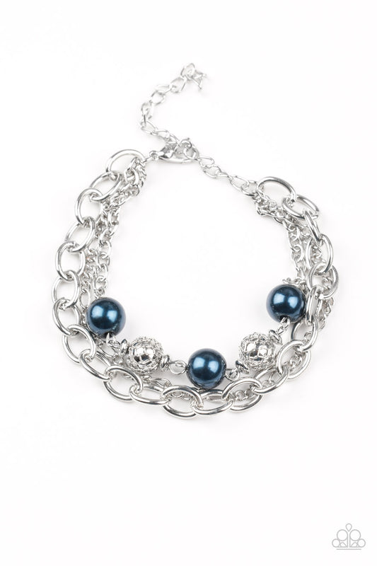 Paparazzi Vintage Variety Blue Clasp Bracelet