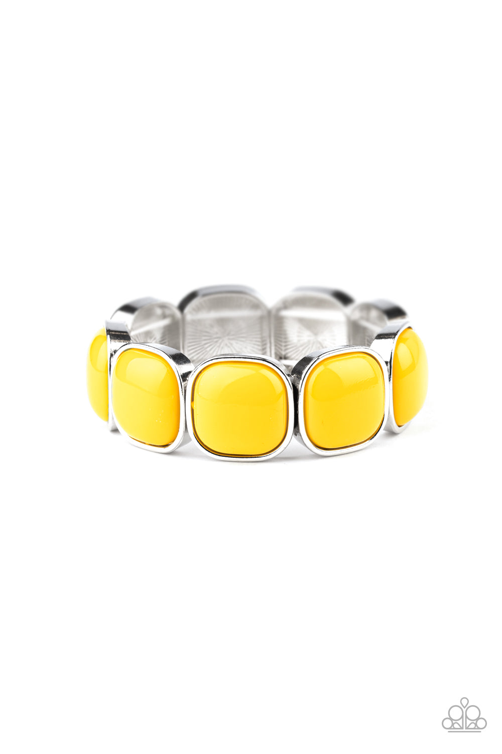 Paparazzi Vivacious Volume Yellow Stretch Bracelet