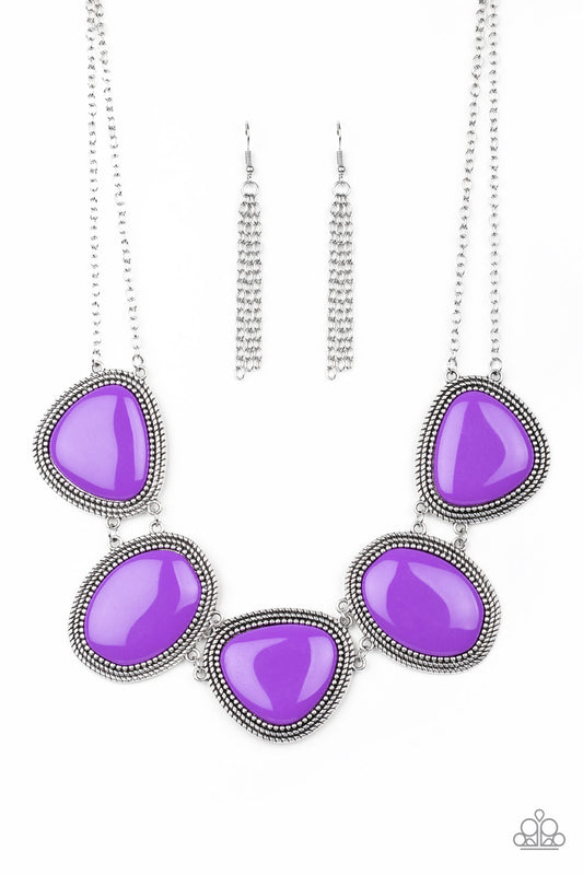 Paparazzi Viva LA VIVID Purple Short Necklace