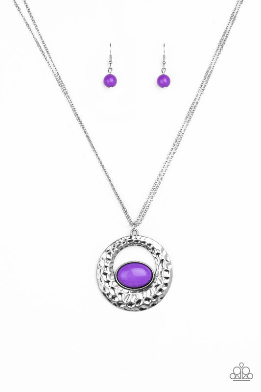 Paparazzi Viva Vivacious Purple Short Necklace