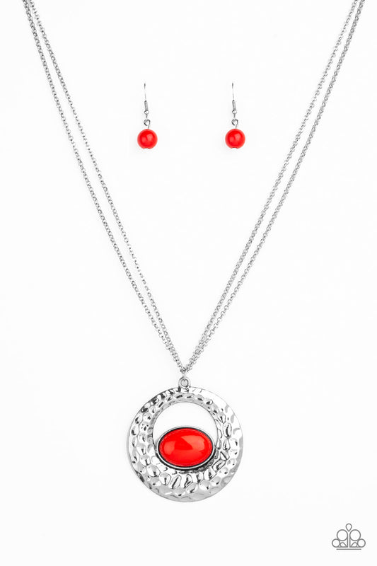 Paparazzi Viva Vivacious Red Short Necklace