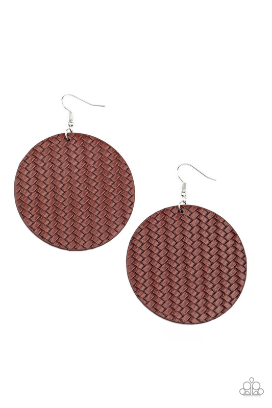 Paparazzi Weave Your Mark Red Fishhook Earrings