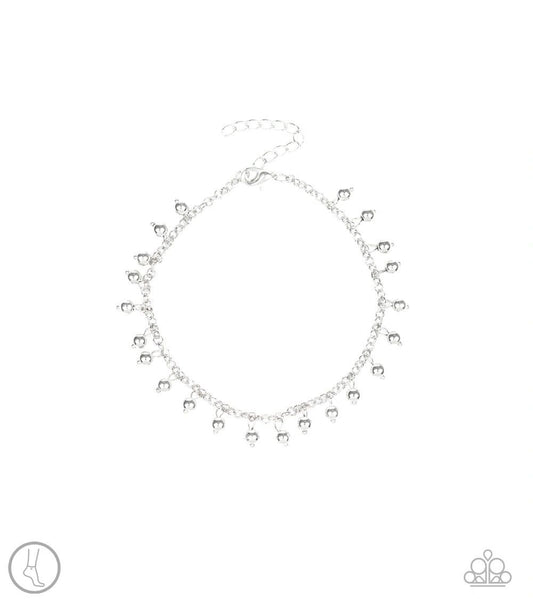 Paparazzi West Coast Cruzin' Silver Ankle Bracelet