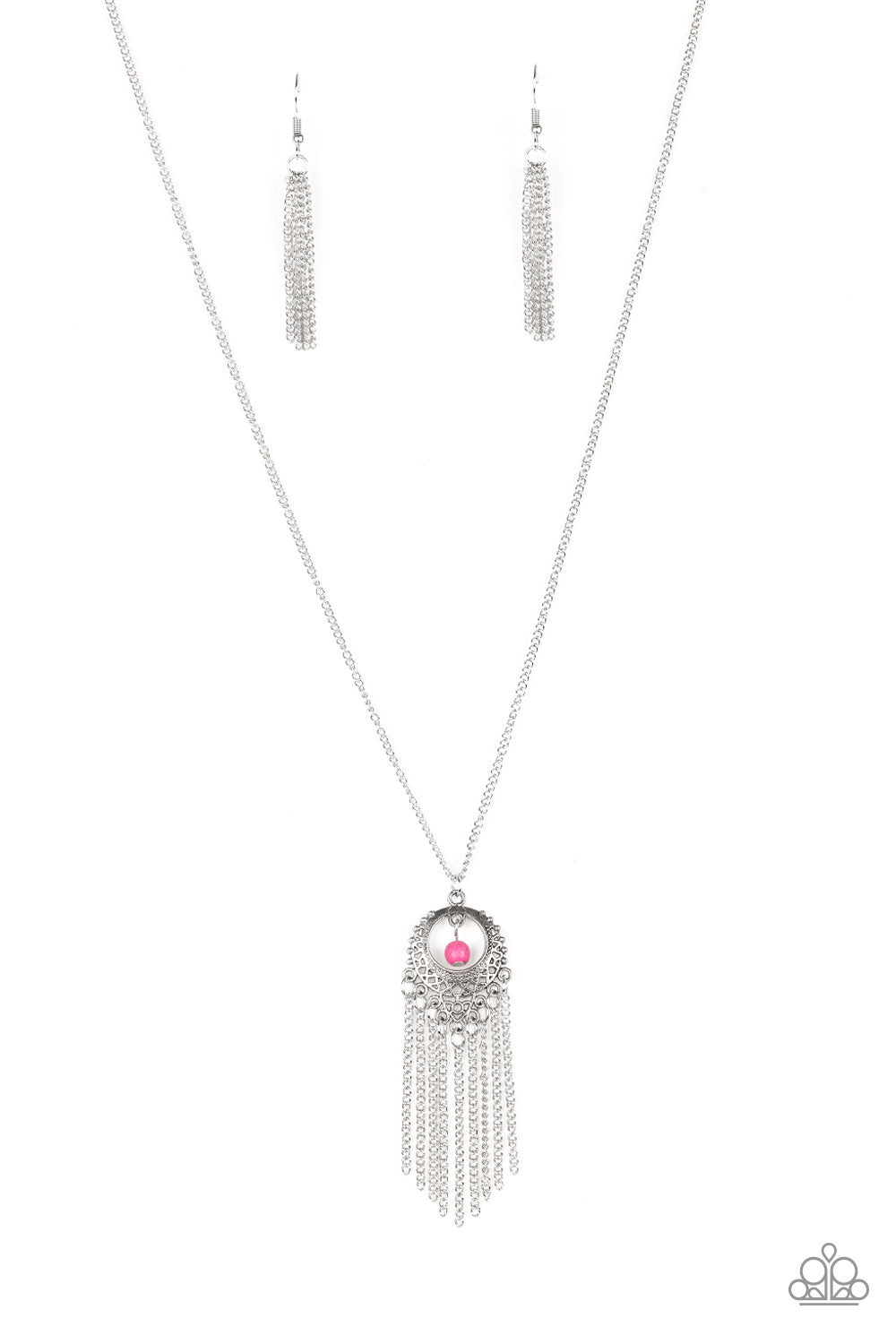 Paparazzi Western Weather Pink Long Necklace