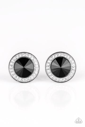 Paparazzi What Should I BLING? Black Post Earrings - P5PO-BKXX-075XX