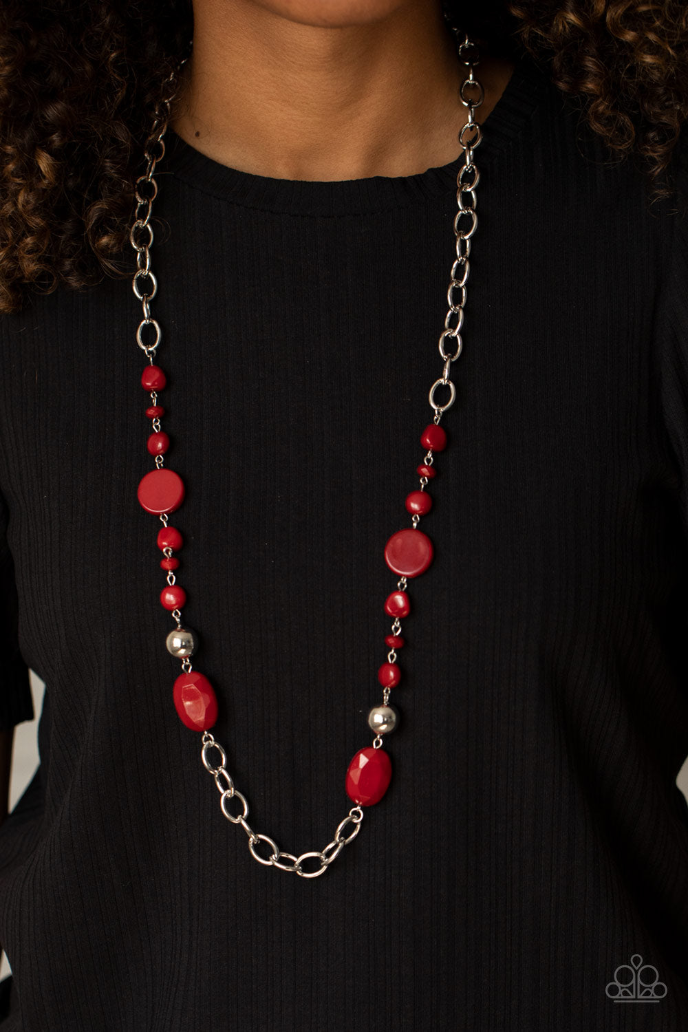 Paparazzi When I Glow Up Red Long Necklace - P2WH-RDXX-277XX