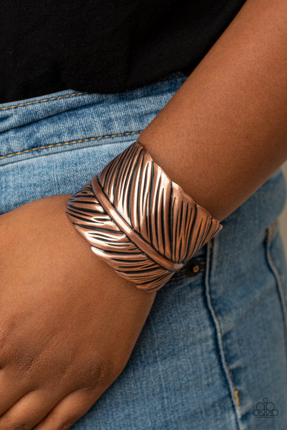 Paparazzi Where There's A Quill, There's A Way Copper Cuff Bracelet
