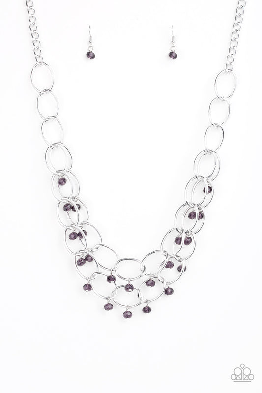 Paparazzi Yacht Tour Purple Short Necklace