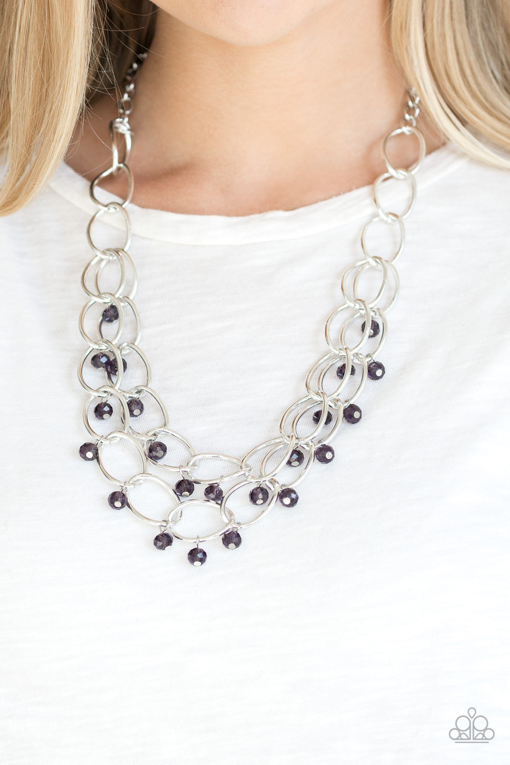 Paparazzi Yacht Tour Purple Short Necklace