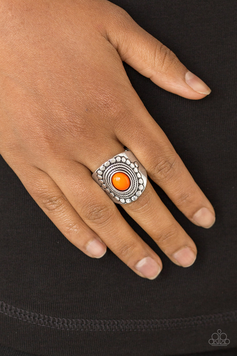 Paparazzi Zen To One Orange Ring